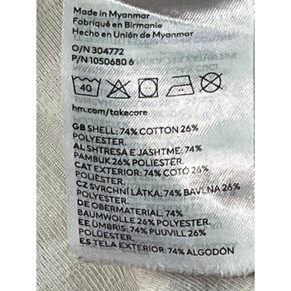 SMILEY x H&M Men’s Terry Cloth Button-Up Shirt – Size-L-–Embossed Smiley Face - Picture 7 of 9